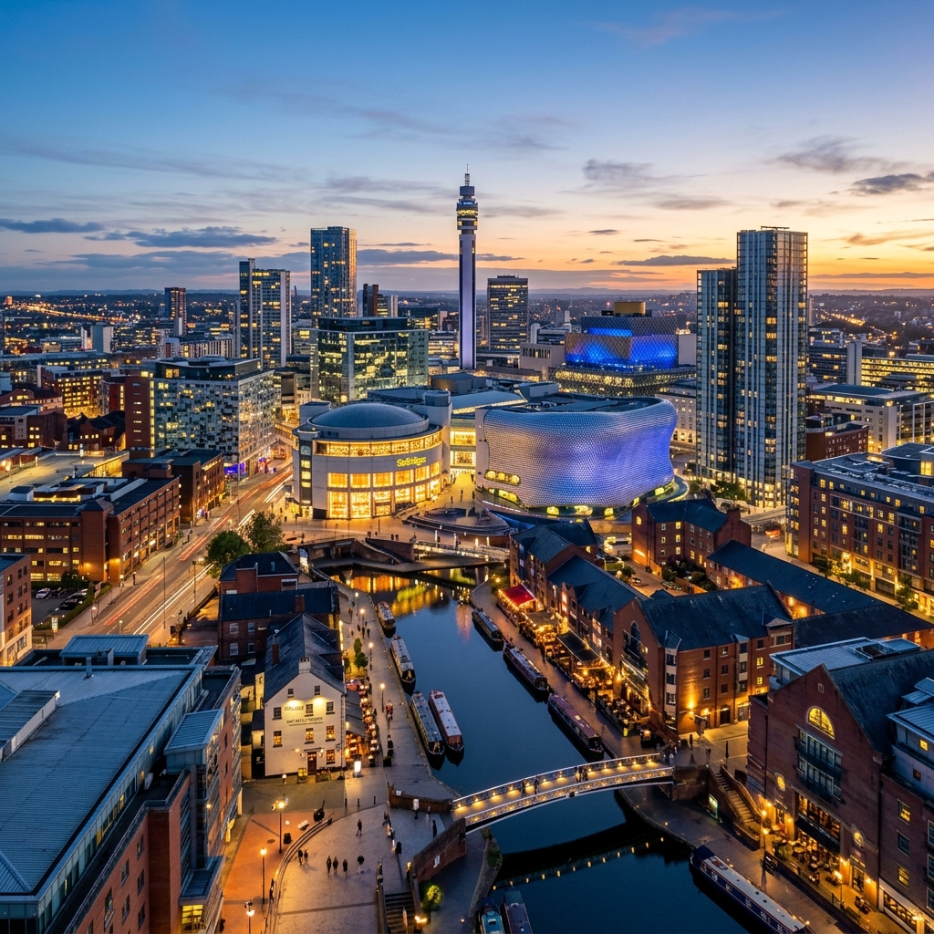 Birmingham skyline panorama