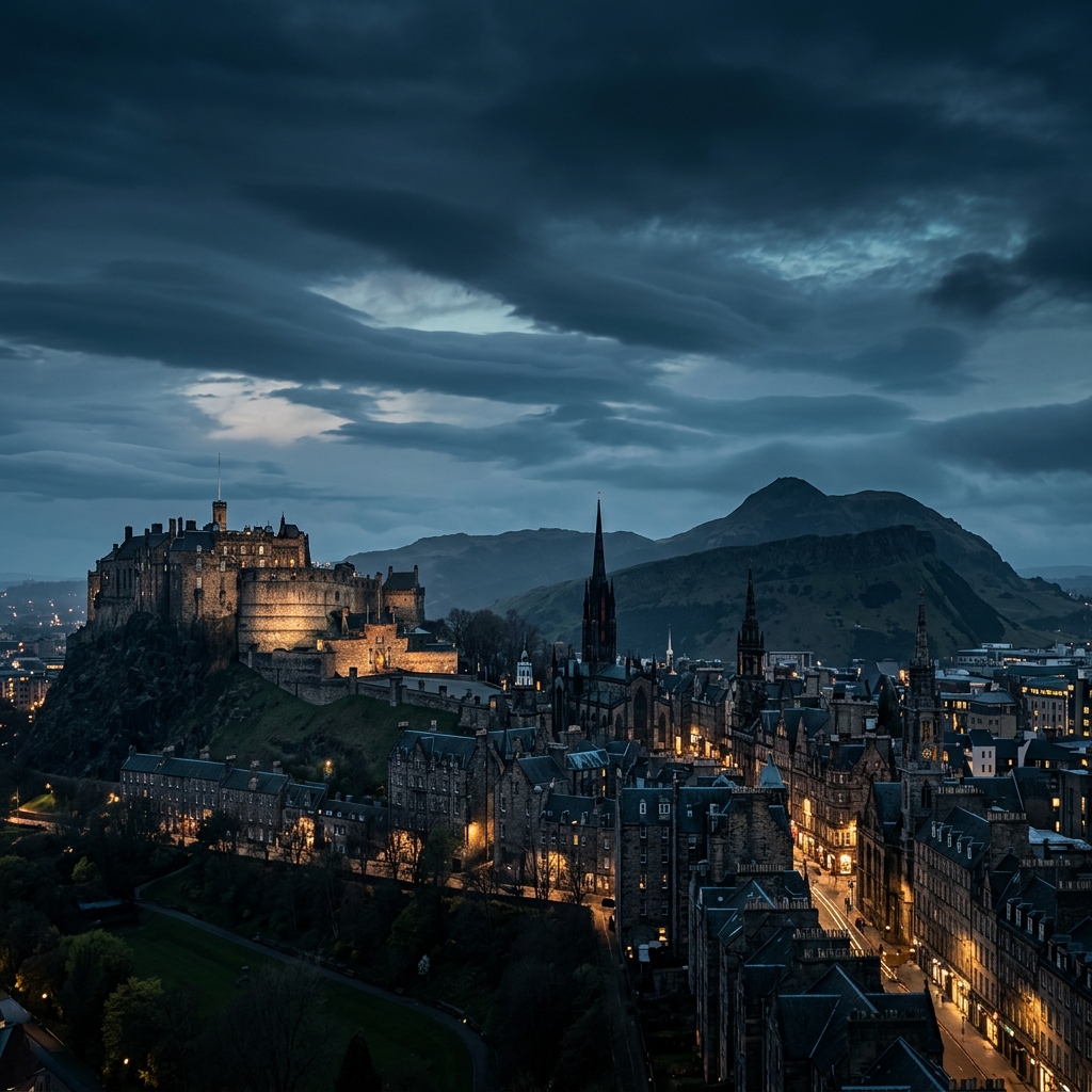 Edinburgh skyline panorama