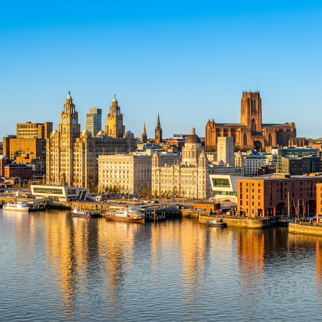Liverpool skyline panorama